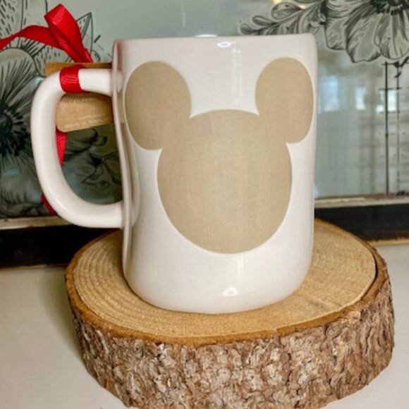 NEW Christmas Rae Dunn Disney Minnie Mouse Noel Mug Double Sided - Red Interior - Picture 2 of 3